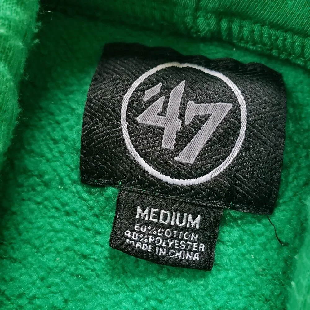 '47 Brand Philadelphia Eagles Football Size Medium Mens Kelly Green Hoodie NFL